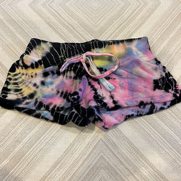 Hard Tail Girls Multi Color Terry Drawstring Shorts - Picture 1 of 7